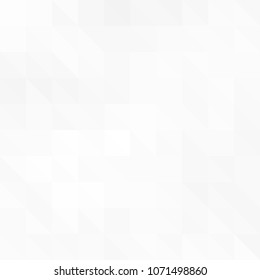 White and gray abstract background. Geometric style. Mesh of triangles. Mosaic template for your design