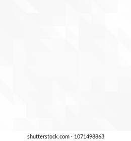 White and gray abstract background. Geometric style. Mesh of triangles. Mosaic template for your design