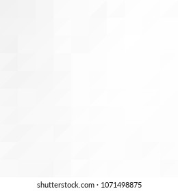 White and gray abstract background. Geometric style. Mesh of triangles. Mosaic template for your design