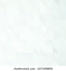 White and gray abstract background. Geometric style. Mesh of triangles. Mosaic template for your design