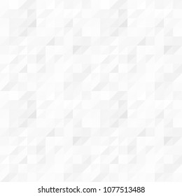 White and gray abstract background. Geometric style. Mesh of triangles. Mosaic template for your design