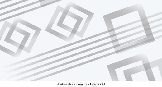 Fondo abstracto blanco y gris Ilustración vectorial de diseño moderno

