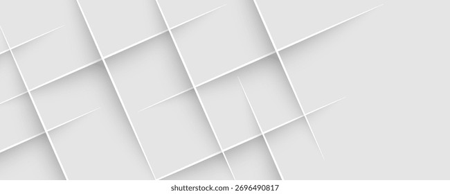 White and gray abstract background. Abstract background smooth fold pattern. Light pale vector background.