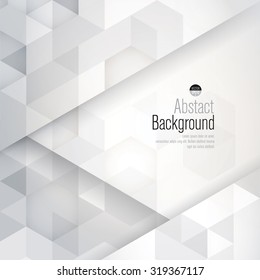 White and gray abstract background vector. Can be used in cover design, book design, website background, CD cover, advertising.