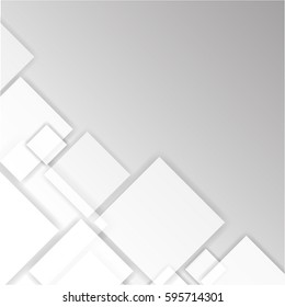 White and Gray abstract background vector 