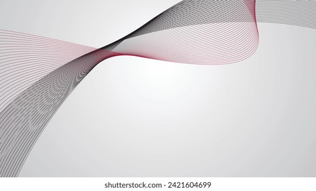 Fondo de pantalla de fondo abstracto en blanco y gris para presentación con imagen vectorial de gradiente y línea