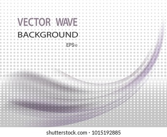 White gray abstract background for your business. Soft wave. Vector
