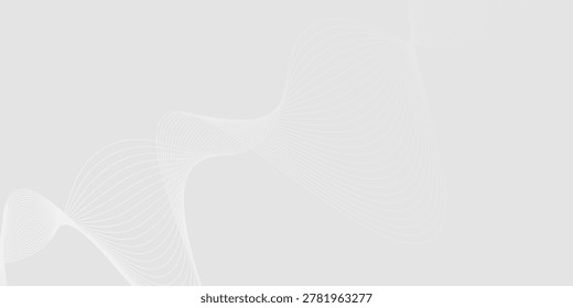 White and gray abstract backround with flowing lines pattern, vector illustration.eps,10