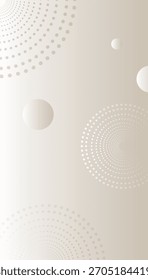 Fondo circular abstracto blanco y gris