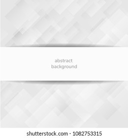 White and gray abstract diagonal geometric background, presentation text, vector eps10