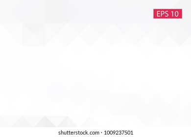 White, gray, Abstract geometric background, vector from polygons, triangle, vector illustration, vector pattern triangular template
