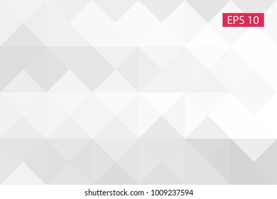 White, gray, Abstract geometric background, vector from polygons, triangle, vector illustration, vector pattern triangular template