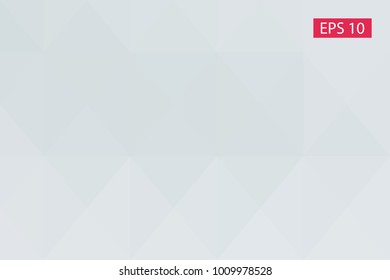 White, gray, abstract geometric background, vector from polygons, triangle, vector illustration, vector pattern triangular template