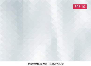 White, gray, abstract geometric background, vector from polygons, triangle, vector illustration, vector pattern triangular template