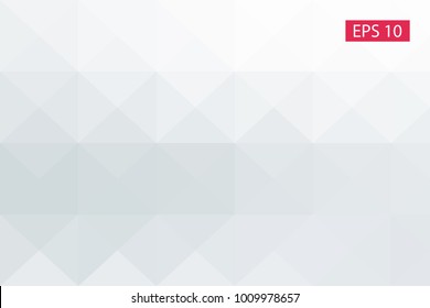 White, gray, abstract geometric background, vector from polygons, triangle, vector illustration, vector pattern triangular template