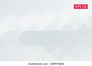 White, gray, abstract geometric background, vector from polygons, triangle, vector illustration, vector pattern triangular template