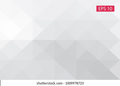 White, gray, abstract geometric background, vector from polygons, triangle, vector illustration, vector pattern triangular template