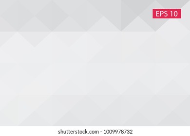 White, gray, abstract geometric background, vector from polygons, triangle, vector illustration, vector pattern triangular template