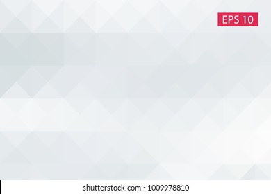 White, gray, abstract geometric background, vector from polygons, triangle, vector illustration, vector pattern triangular template