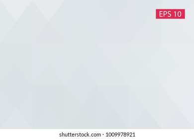 White, gray, abstract geometric background, vector from polygons, triangle, vector illustration, vector pattern triangular template