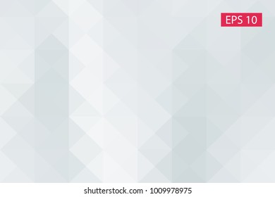 White, gray, abstract geometric background, vector from polygons, triangle, vector illustration, vector pattern triangular template