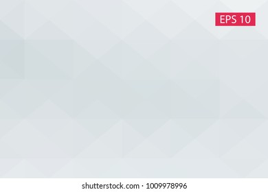 White, gray, abstract geometric background, vector from polygons, triangle, vector illustration, vector pattern triangular template
