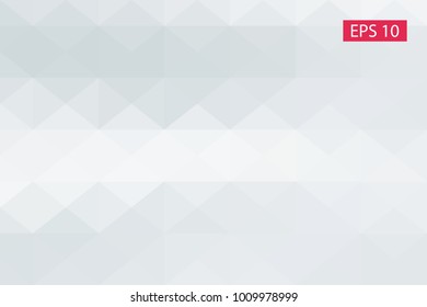 White, gray, abstract geometric background, vector from polygons, triangle, vector illustration, vector pattern triangular template