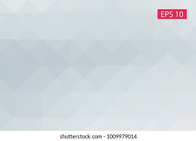 White, gray, abstract geometric background, vector from polygons, triangle, vector illustration, vector pattern triangular template