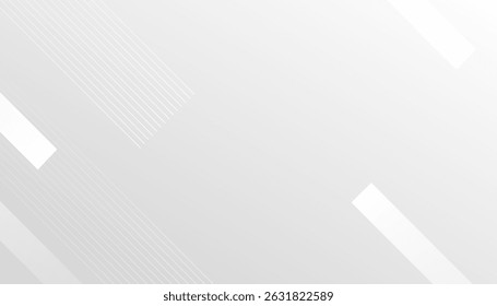 White and gray abstract geometric background. geometric shapes background for flyer, poster, brochure, cover