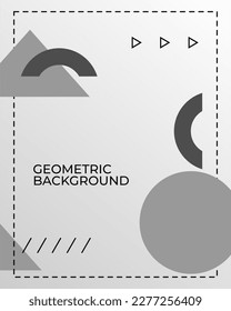 fondo de forma geométrica abstracta y gris blanco