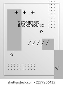 white gray abstract geometric shape background