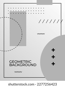 white gray abstract geometric shape background