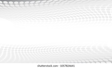 White And Gray Abstract Perspective Background 16x9. EPS10 Vector