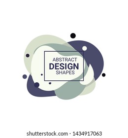 White and gray abstract shapes with text in frame. Liquid bubble background. Dynamic effect. Futuristic technology style. Motion