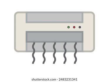 White and gray air conditioning machine for summer