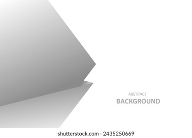White and gray arrow concept technology abstract background. vector illustration