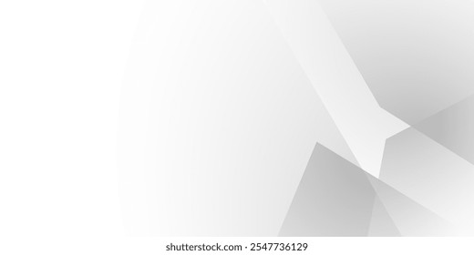 White and gray arrow concept technology abstract background. vector illustration	