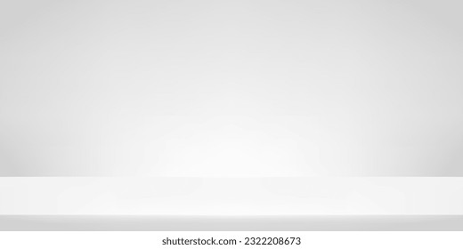 White Gray background. Abstract wallpaper design with copy space to display your products. Vector illustration.