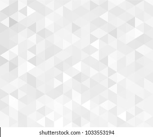 White and gray background. Geometric style. Mesh of triangles. Mosaic template for your design. - Shutterstock ID 1033553194