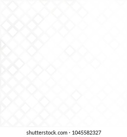 White and gray background. Geometric style. Mesh of rhombus. Mosaic template for your design. Cells. Digital.