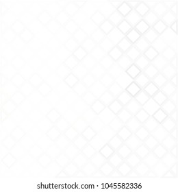 White and gray background. Geometric style. Mesh of rhombus. Mosaic template for your design. Cells. Digital.