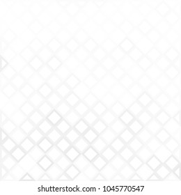 White and gray background. Geometric style. Mesh of rhombus. Mosaic template for your design. 