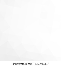 White and gray background. Geometric style. Mesh of triangles. Mosaic template for your design. Paper texture.
