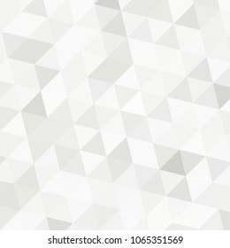 White and gray background. Geometric style. Mesh of triangles. Mosaic template for your design. Paper texture.