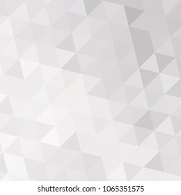White and gray background. Geometric style. Mesh of triangles. Mosaic template for your design. Paper texture.