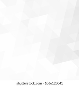 White and gray background. Geometric style. Mesh of triangles. Mosaic template for your design. 