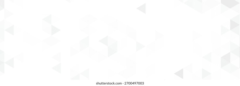 White and gray background. Geometric style. Mesh of triangles. Mosaic template for your design. Paper texture. 