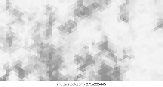 Fundo branco e cinza. Estilo geométrico. Malha de triângulos. Modelo de mosaico para o seu design. Textura de papel. 