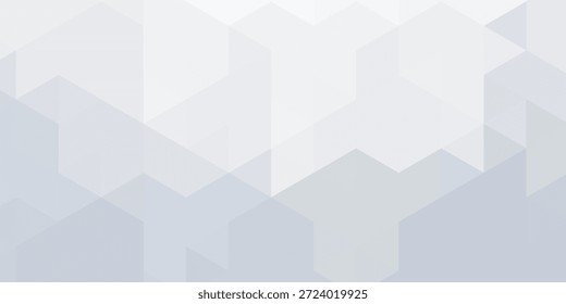 Fondo blanco y gris. Estilo geométrico. Malla de triángulos. Plantilla de mosaico para su diseño.