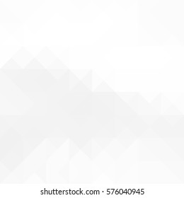 White and gray background. Geometric style. Mesh of triangles. Mosaic template for your design. Paper texture.